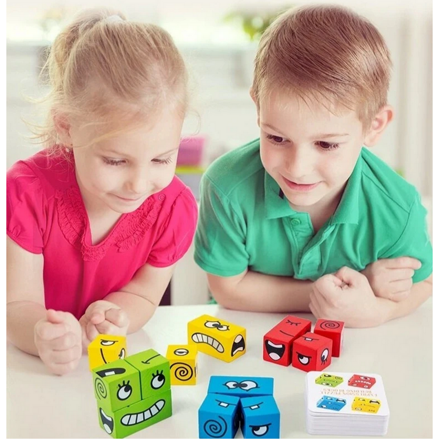 Készségfejlesztő emojis kirakó, logikai fejlesztőjáték