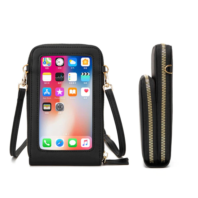 Mobil táska két fiókkal - Fekete