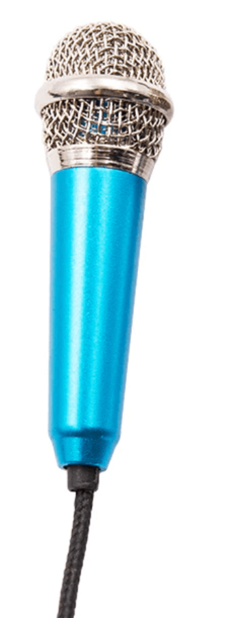Mini hordozható mikrofon Kék