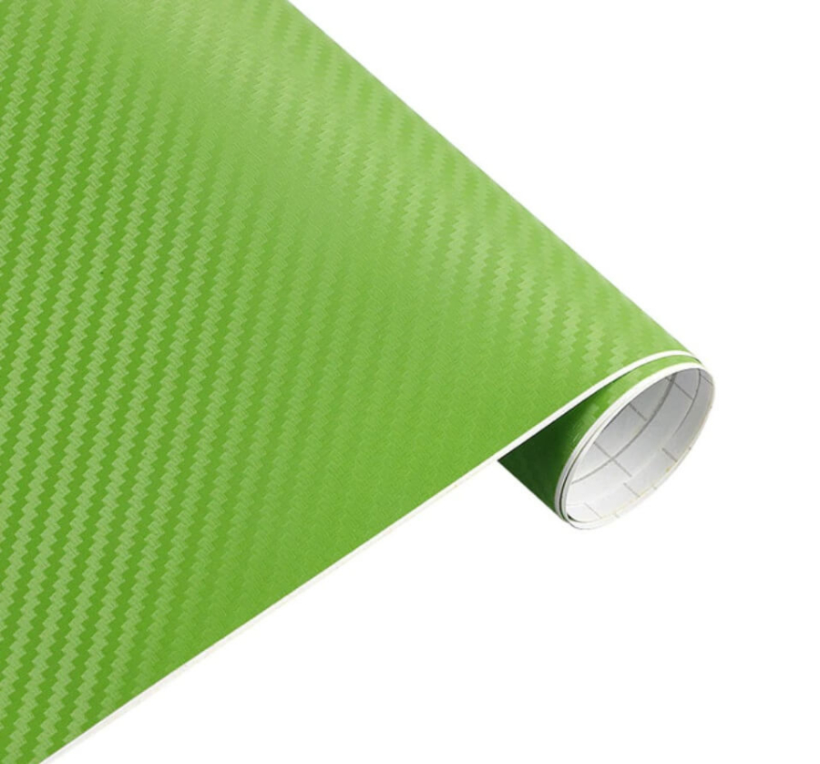 Karbon fólia, autófólia (127 x 15 cm) Zöld