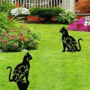 Kép 1/2 - Macskás kerti dekoráció Ülő macska